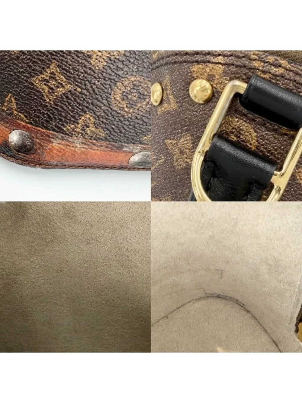 Louis Vuitton 2-Way Transford Monogram Alma BB Handle Mini Shoulder Bag Brown